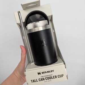 New Stanley The Everyday Tall Can Cooler Cup 15 OZ - Black